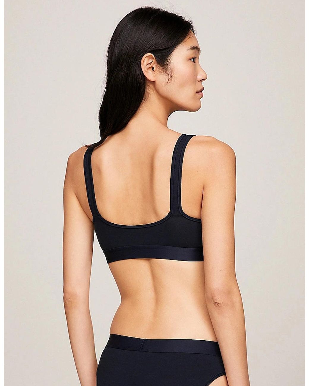 Tommy Hilfiger Black Bralette Lift Desert Sky