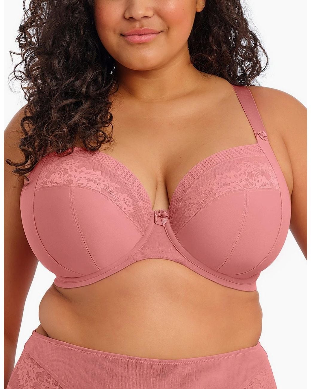 Elomi Pink 302734 Nerina Underwired Plunge Bra