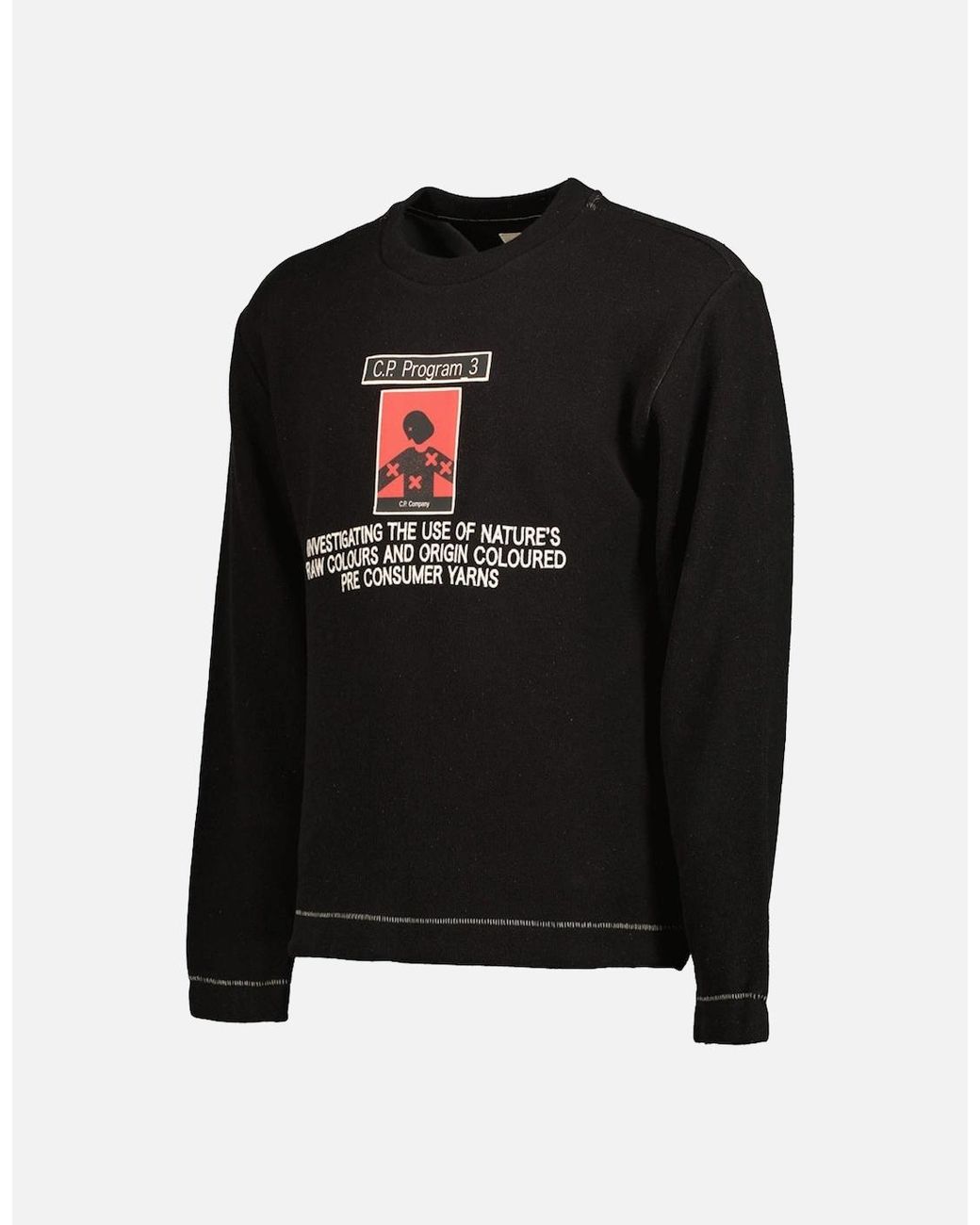 C P Company Black Program_3 Fleece Sweatshirt for men