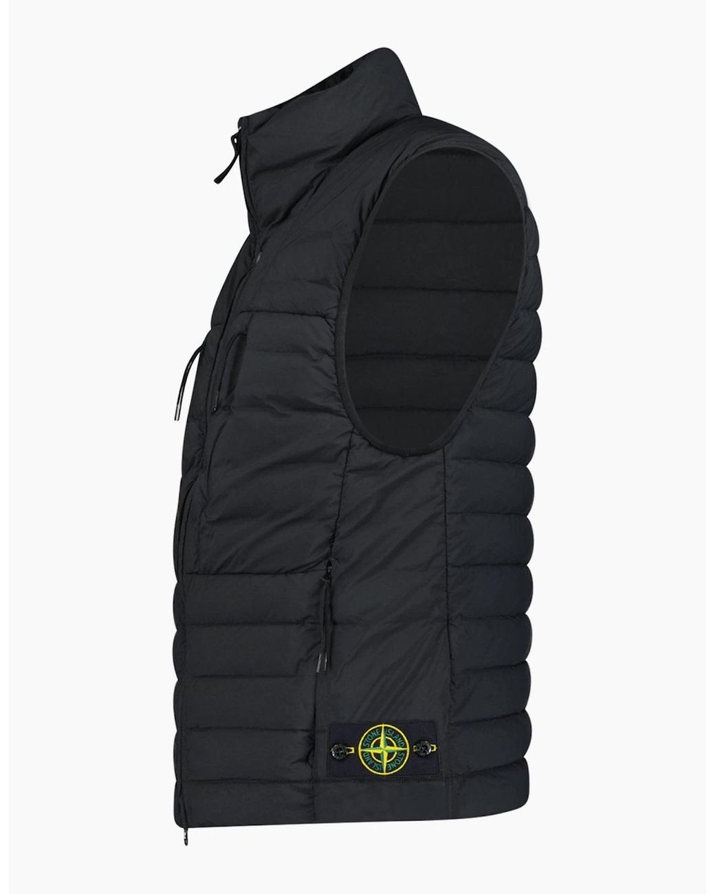 Stone Island Black Seamless Tunnel Padded Gilet for men