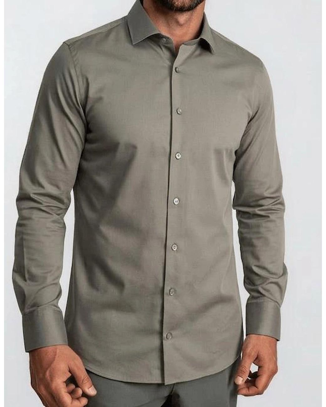 Gran Sasso Gray Mercerized Cotton Jersey Shirt for men