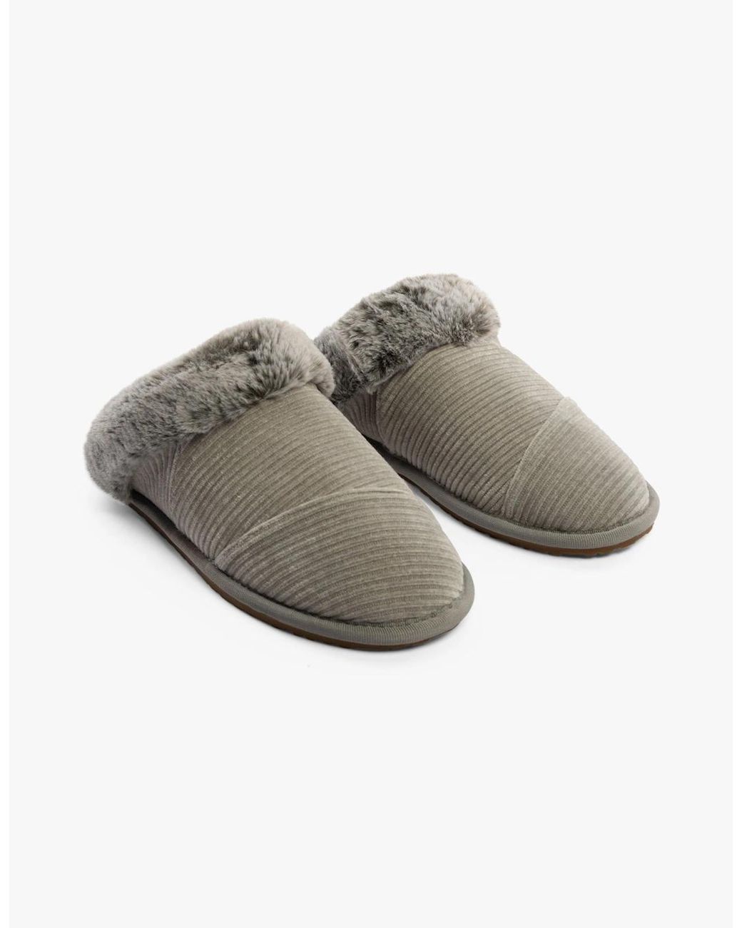 TOMS Gray Valerie Slippers
