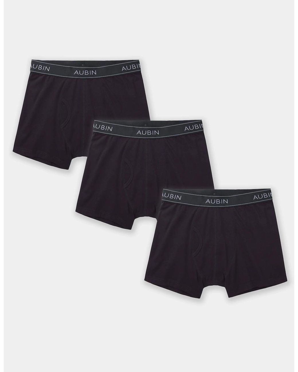 aubi Black Fen Boxer 3 Pack for men