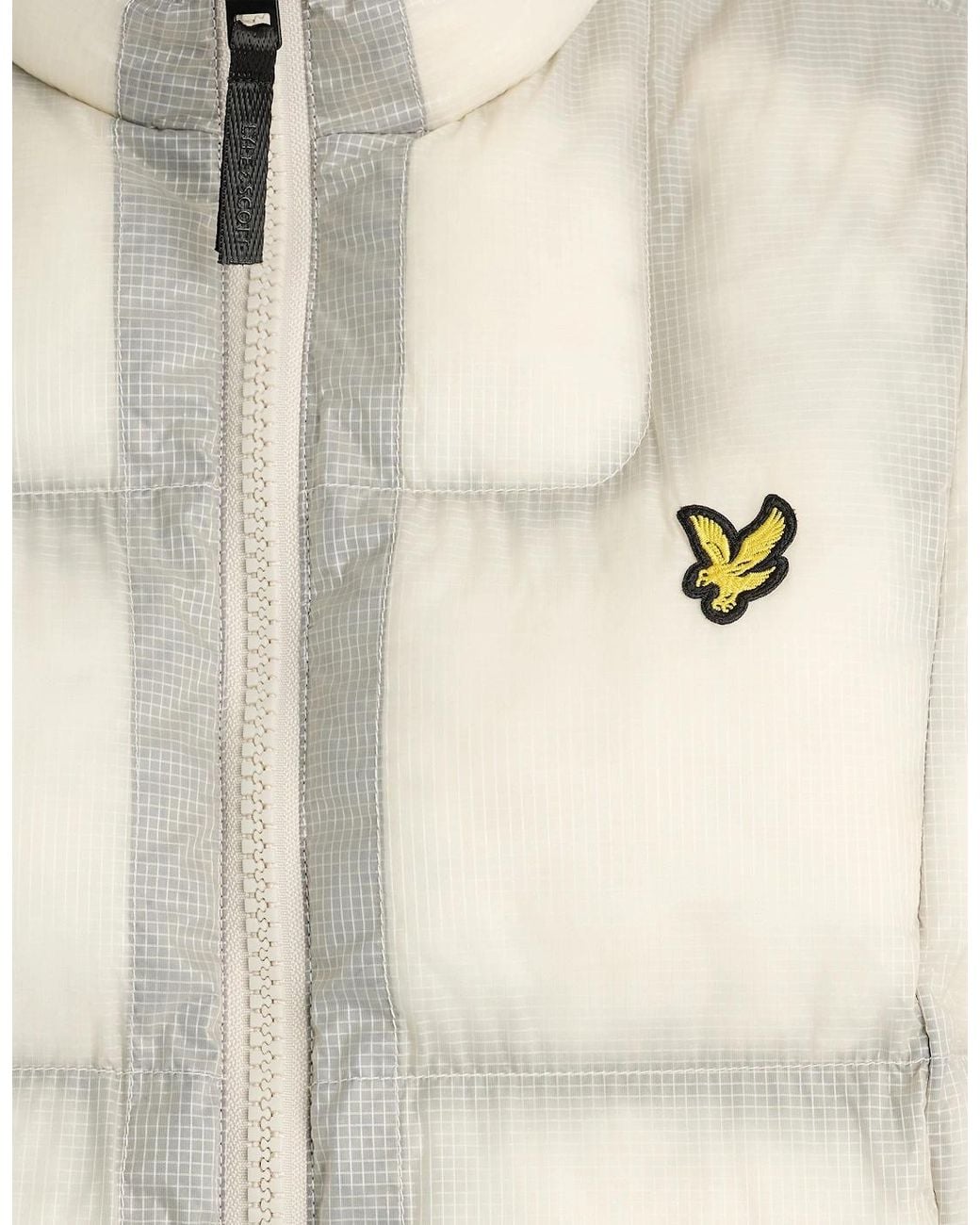 Lyle & Scott Natural Translucent Puffer Gilet for men