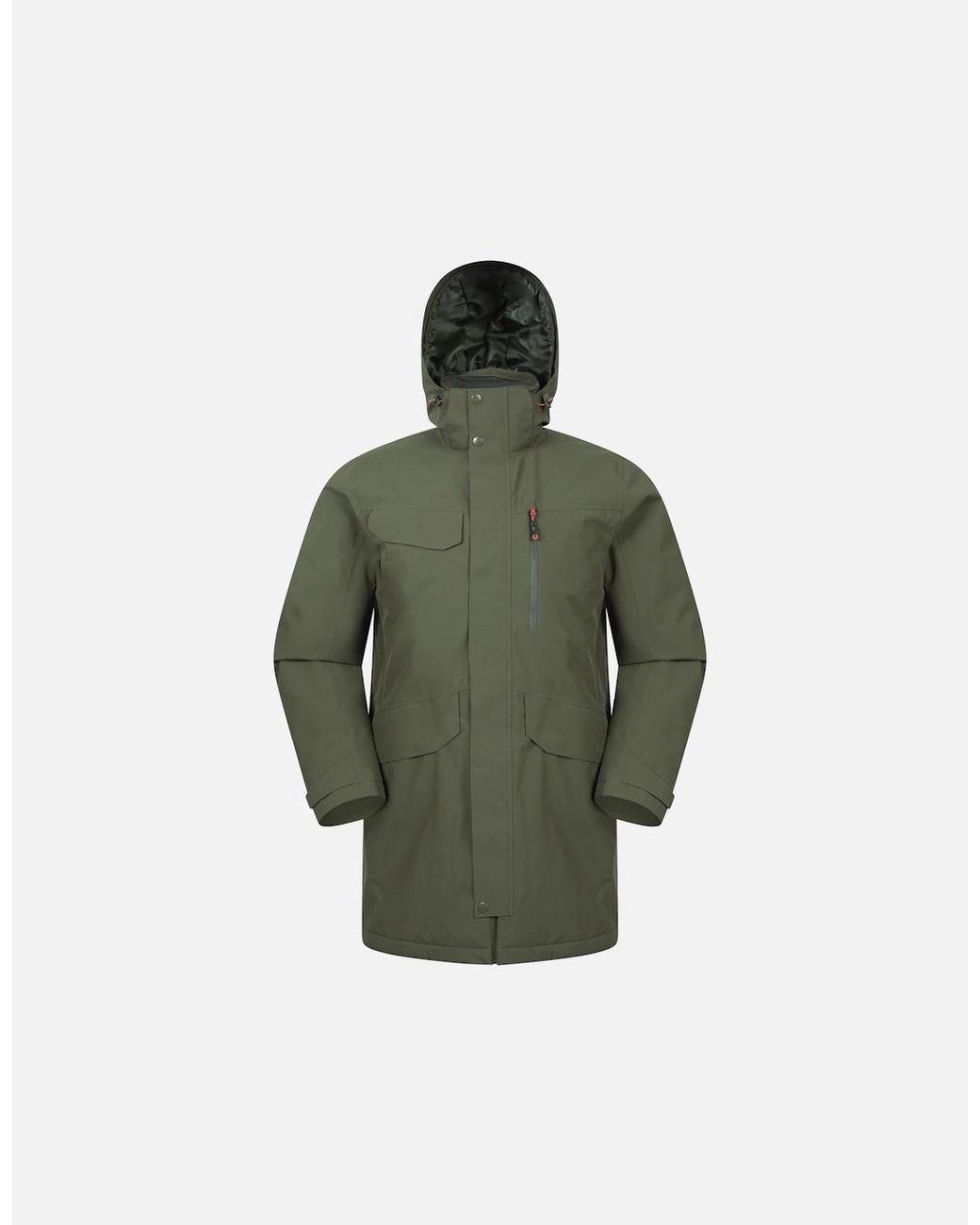 Mountain Warehouse Green Reid Waterproof Padded Jacket for men