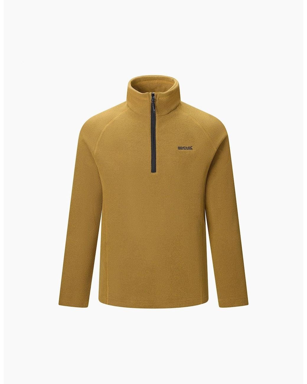 Regatta Brown Great Outdoors Kenger Half Zip Honeycomb Fleece for men