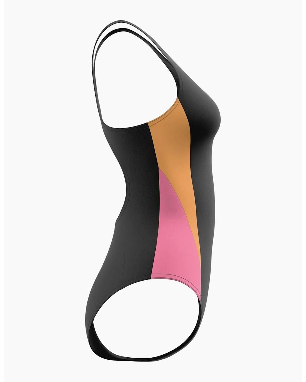 Speedo Black Ladies Splice 2.0 Colour Block One Piece Swimsuit