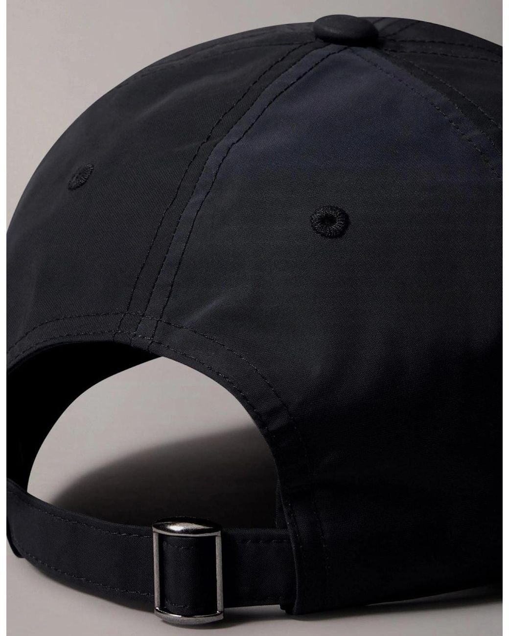 Moose Knuckles Blue Vick Nylon Metal Logo Cap for men