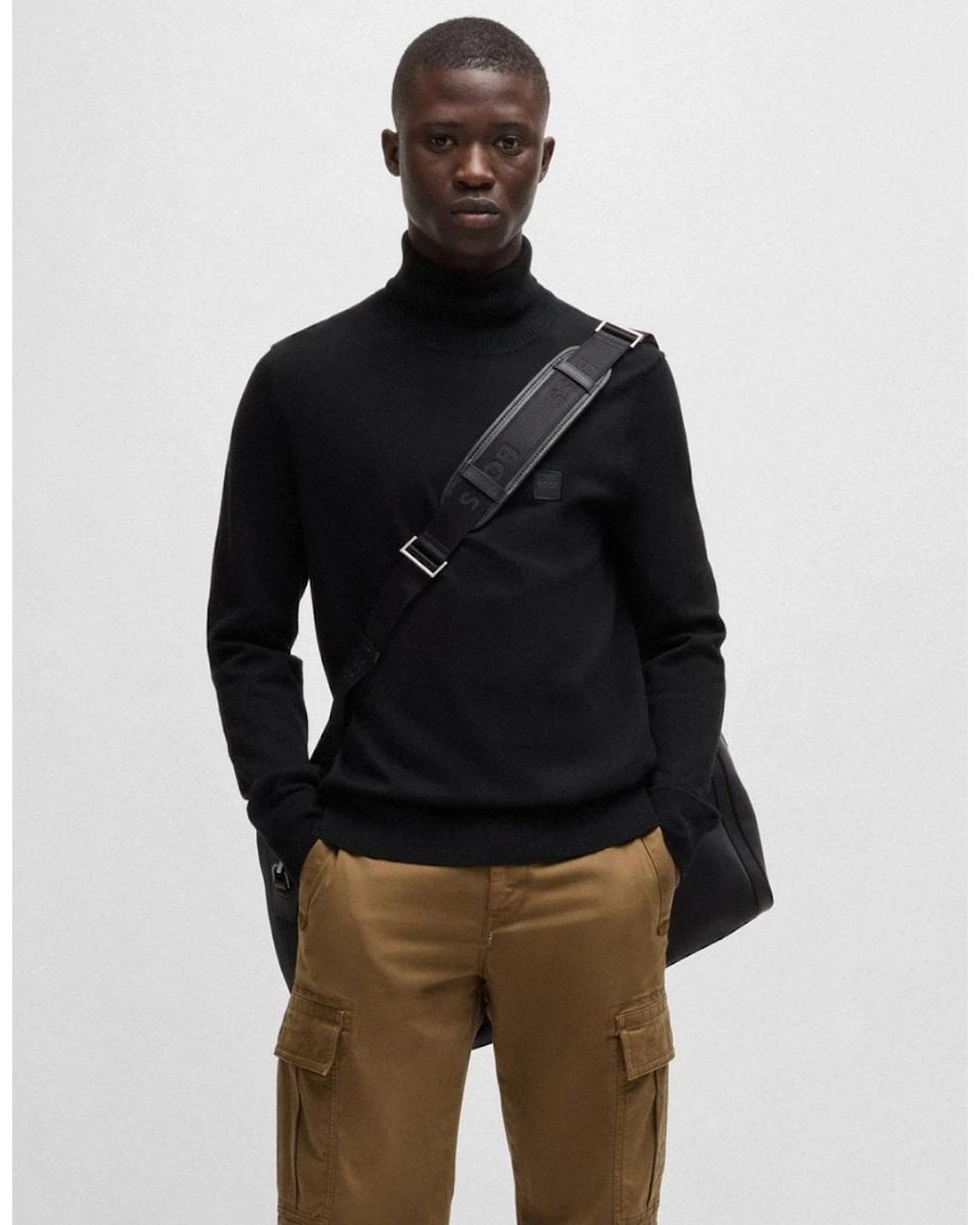 Boss Black Boss Akiro Funnel Neck Jumper for men