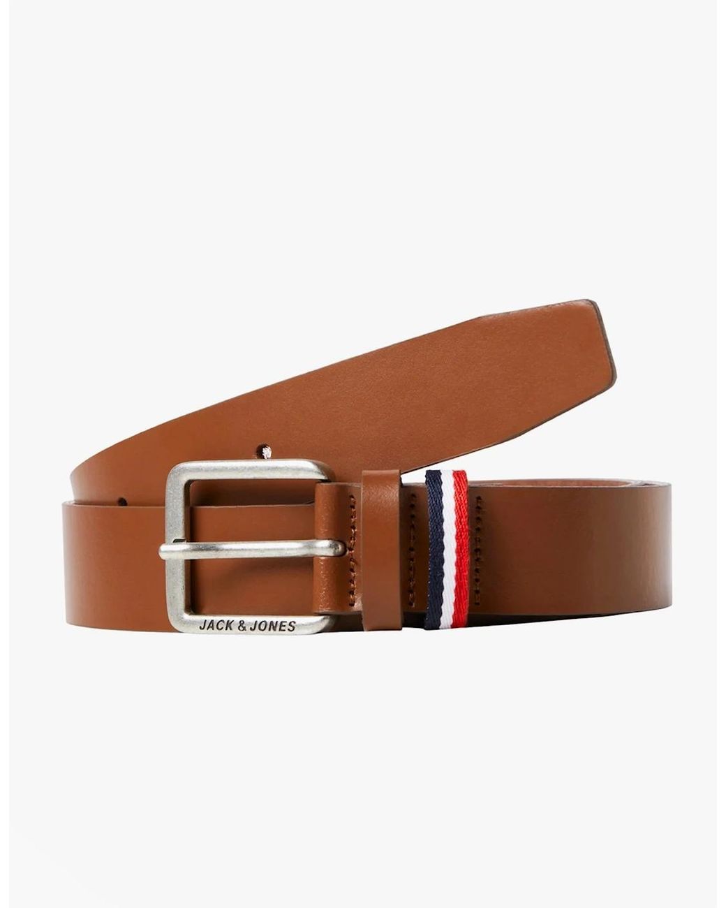 Jack & Jones Brown Espo Belt Cognac for men