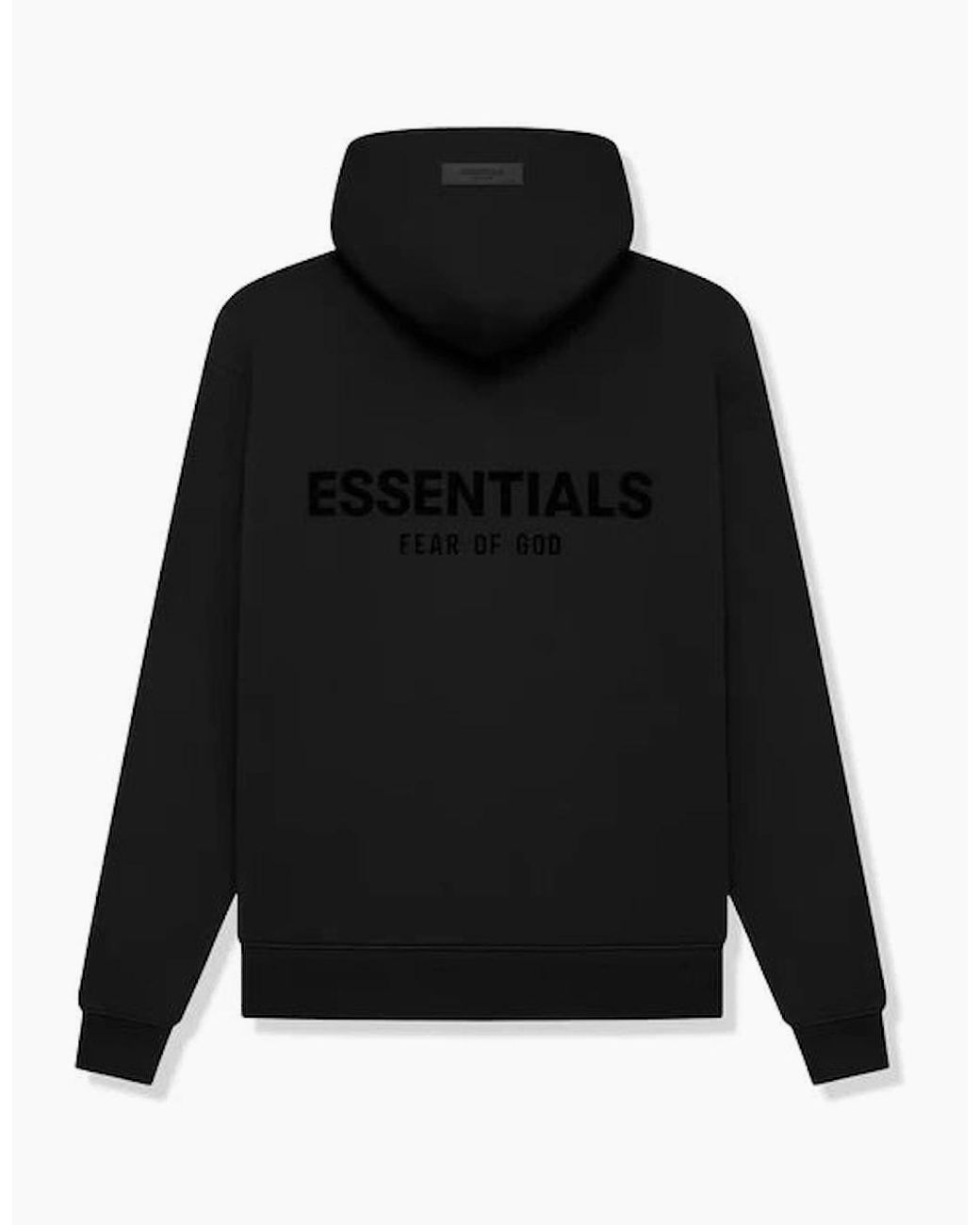 Fear Of God Black Pullover Hoodie 'Stretch Limo'