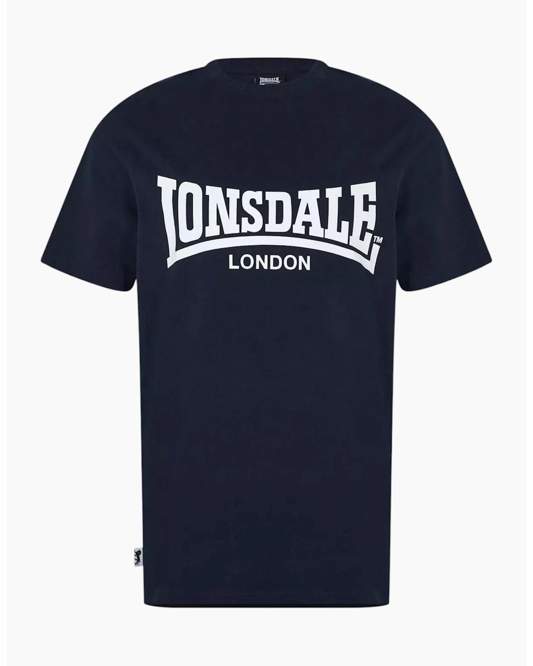 Lonsdale Blue T Shirts Essential Logo Crew Neck Tee