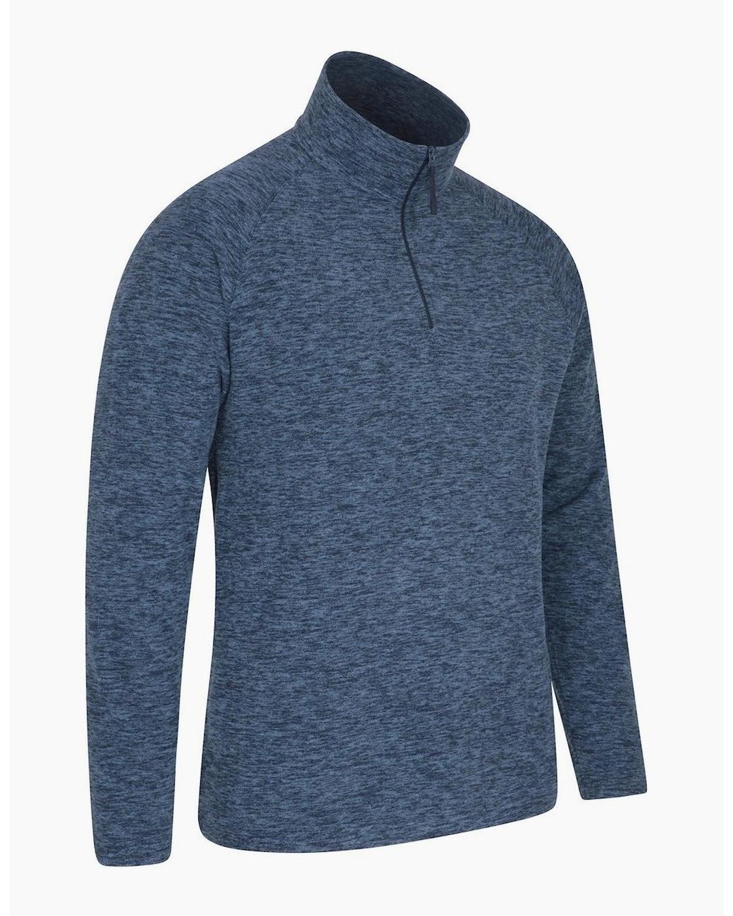 Mountain Warehouse Blue Snowdon Ii Fleece Top for men