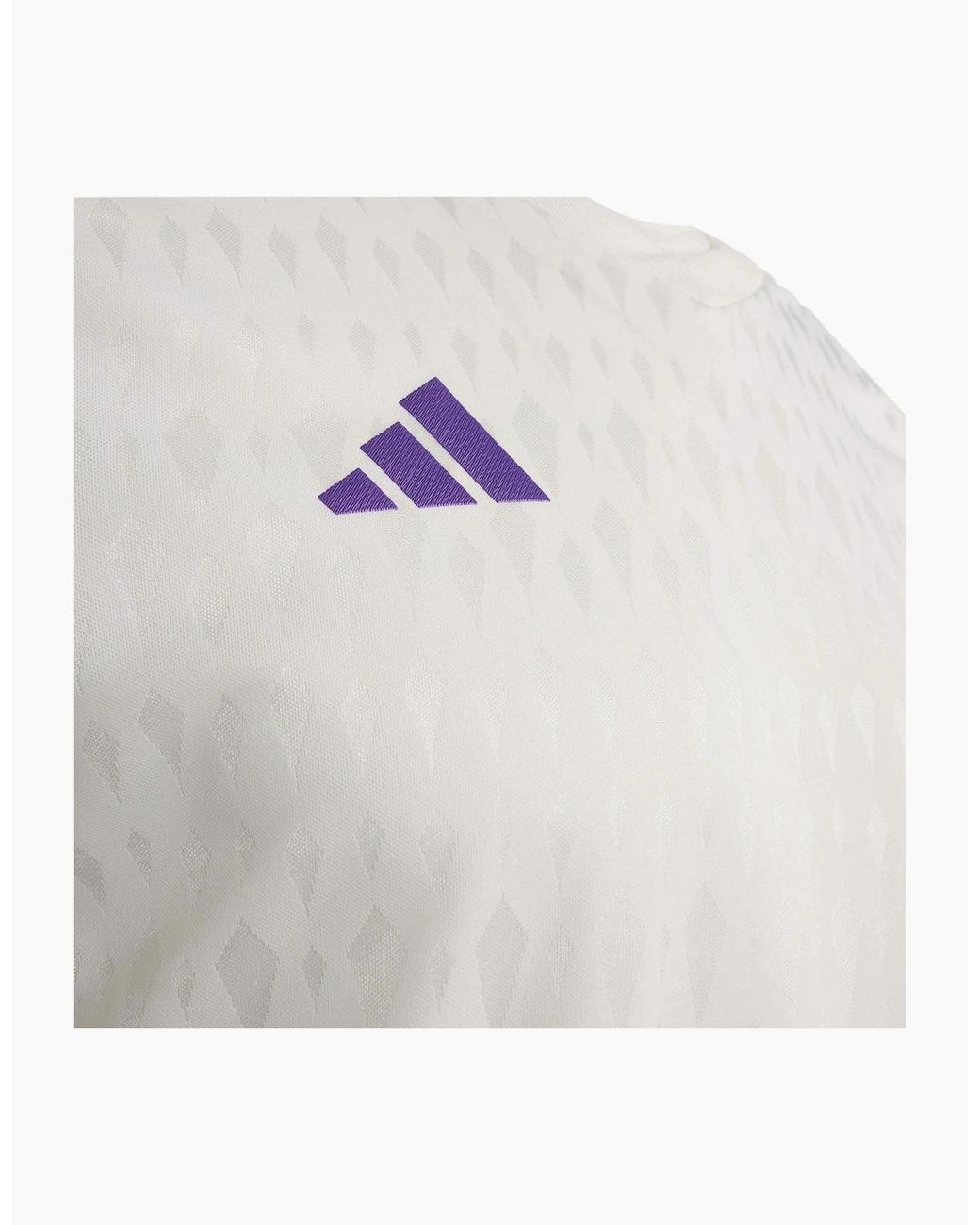 Adidas White Jersey V-Neck Long Sleeve Raglan Athletic Top for men