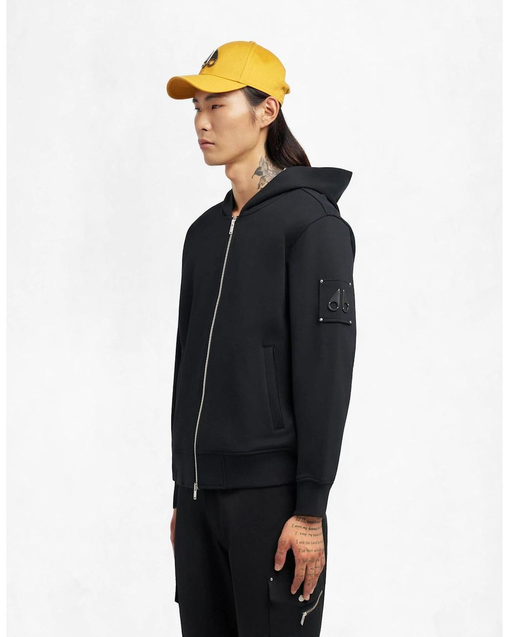 Moose Knuckles Blue Hartsfield Zip Up Hoodie for men