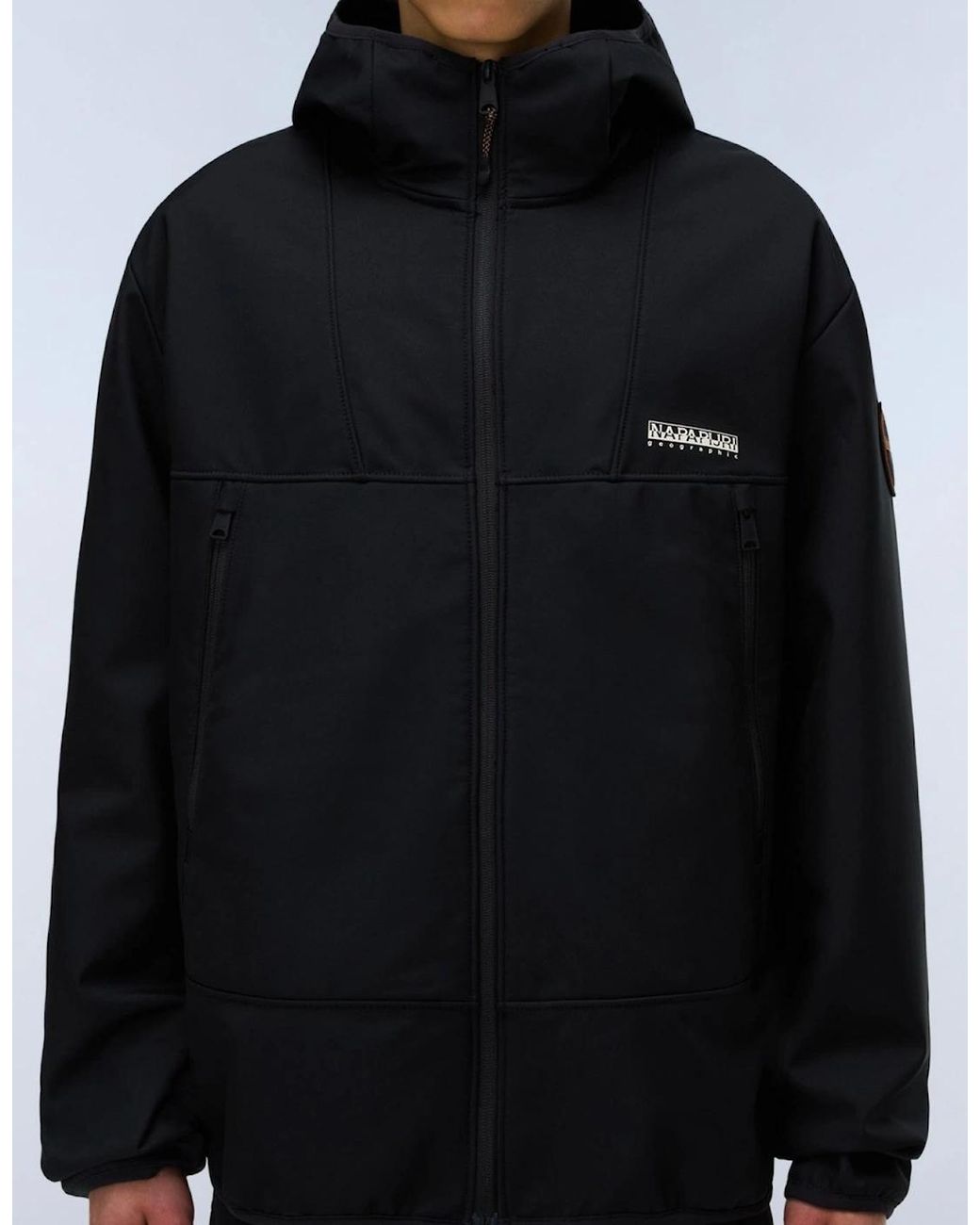Napapijri Black Biois Soft Shell Jacket for men