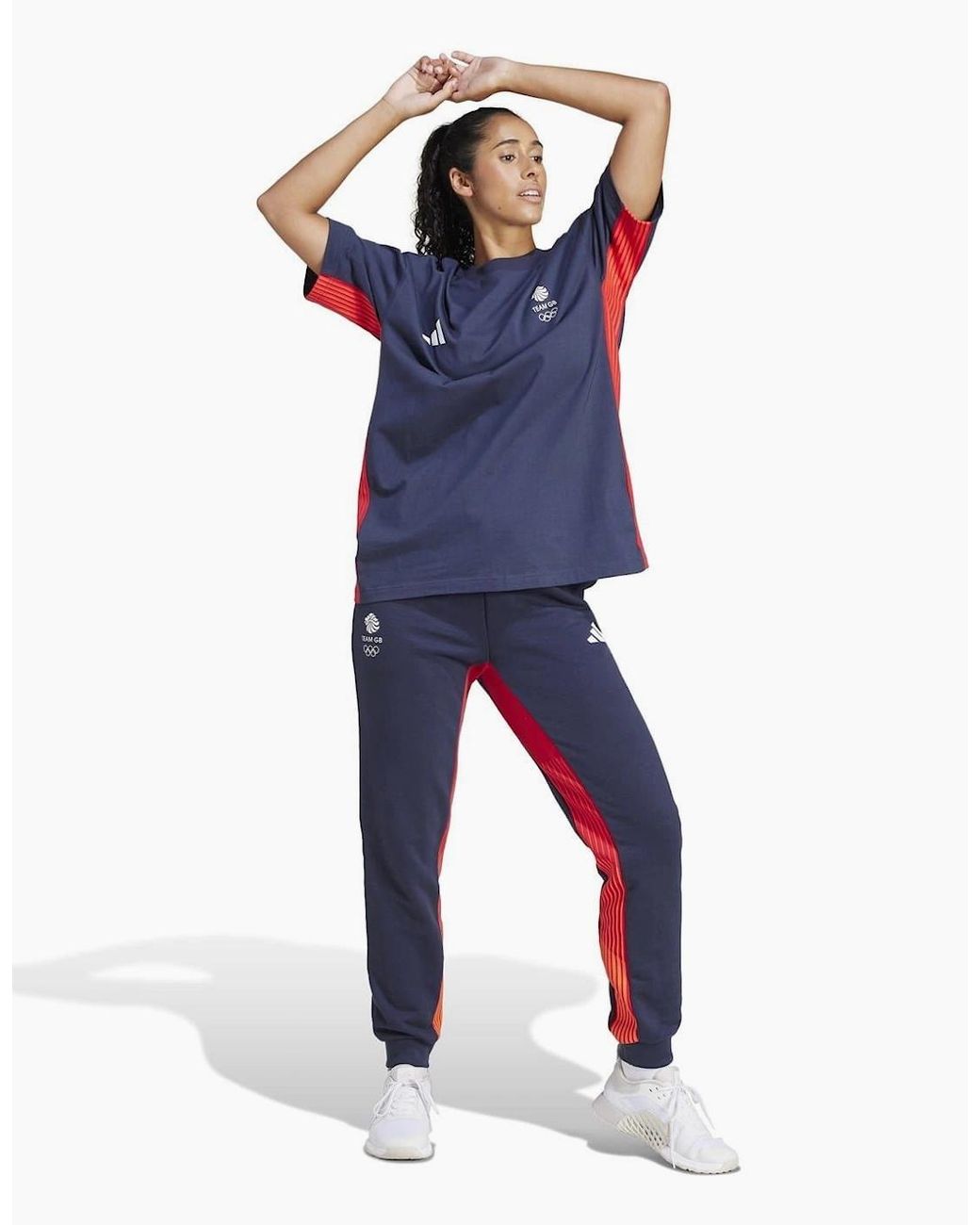 Adidas Blue Team Gb Dance Cargo Joggers