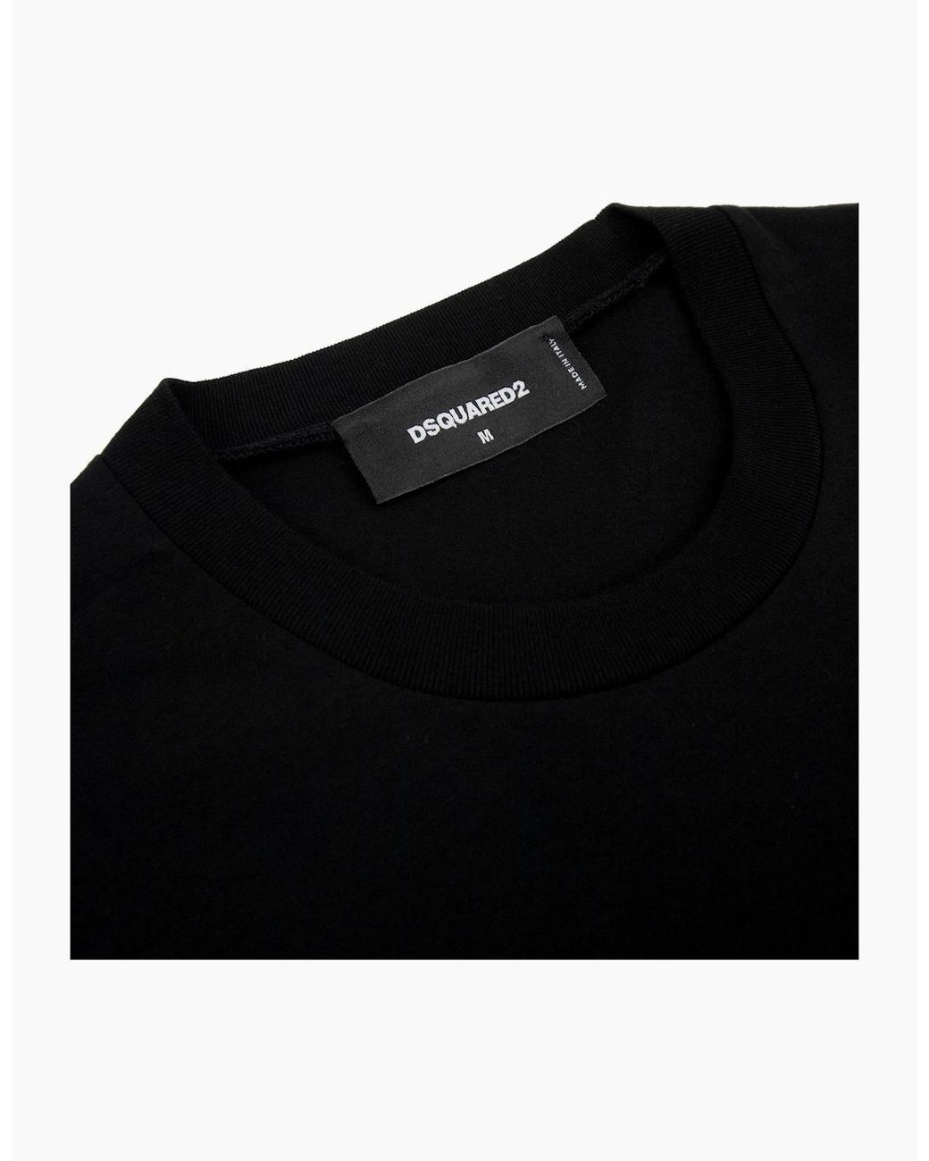 DSquared² Black Bloody Logo Cool Fit T Shirt 900 for men