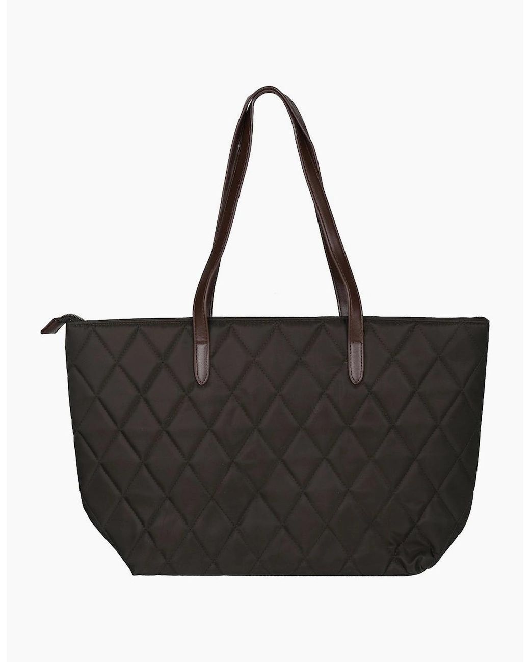Barbour Black Quilted Tote Bag