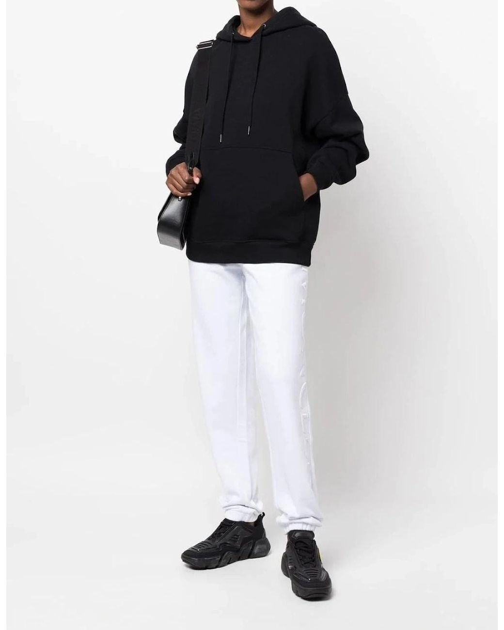 Moncler Black Jersey Cuffed Joggers