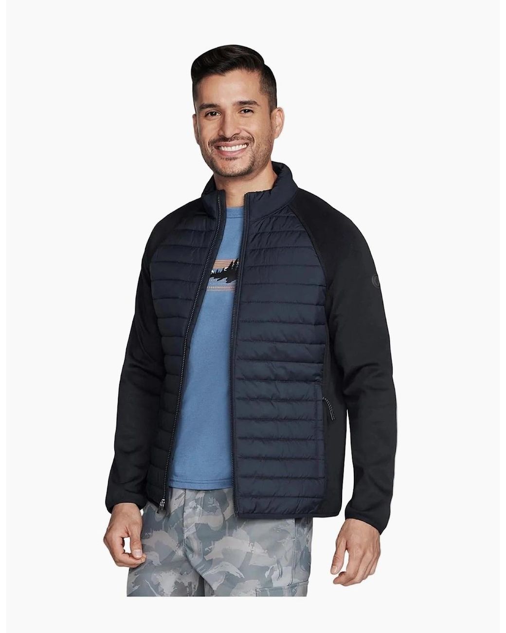 Skechers Blue Go Shield Hybrid Jacket 2.0 Jacket for men
