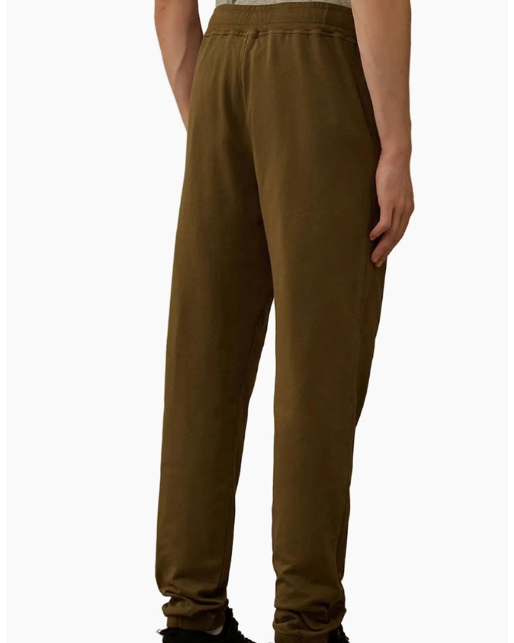 C P Company Green Light Fleece Lens Sweat Pants for men