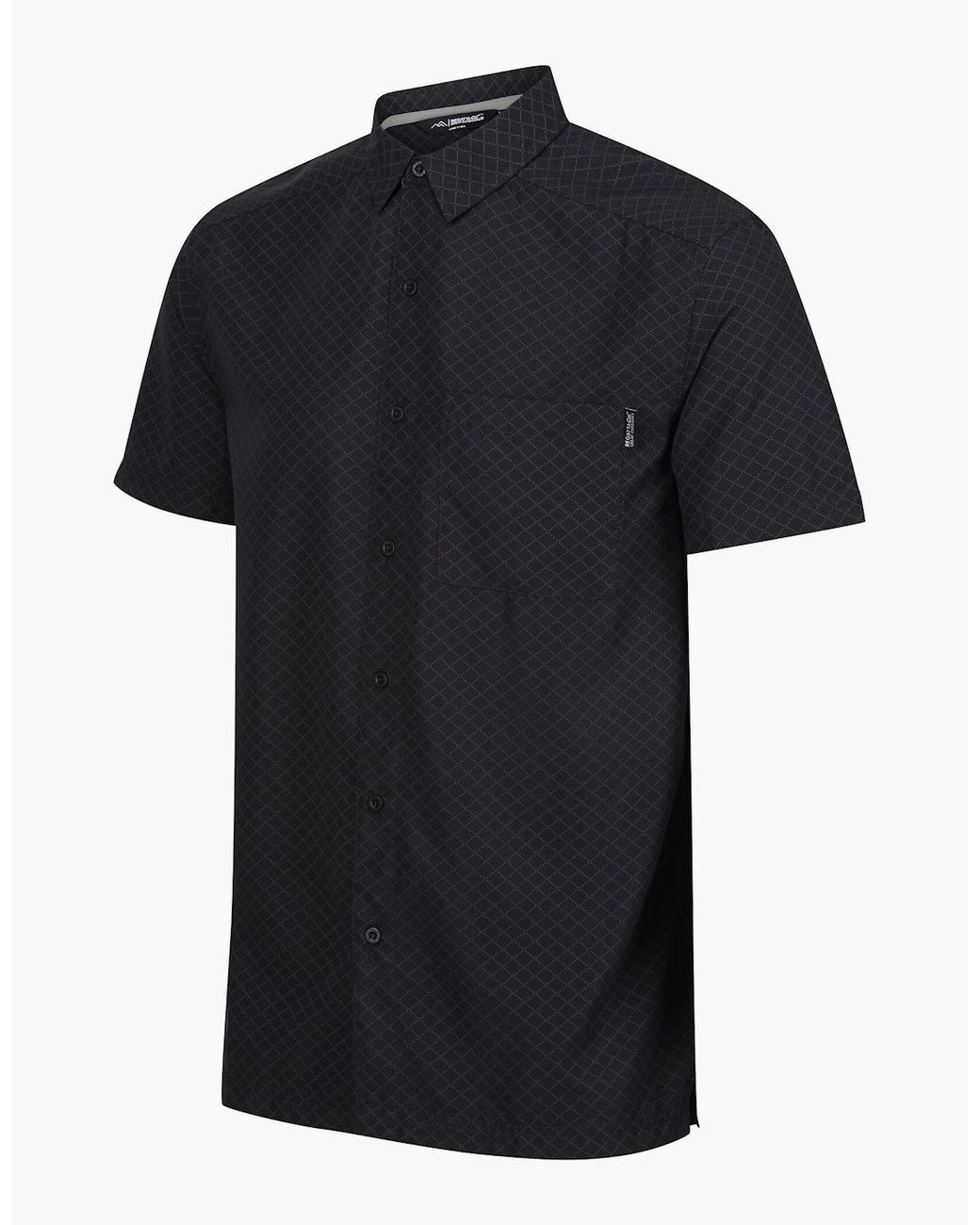 Regatta Black Mindano Viii Criss-Cross Shirt for men