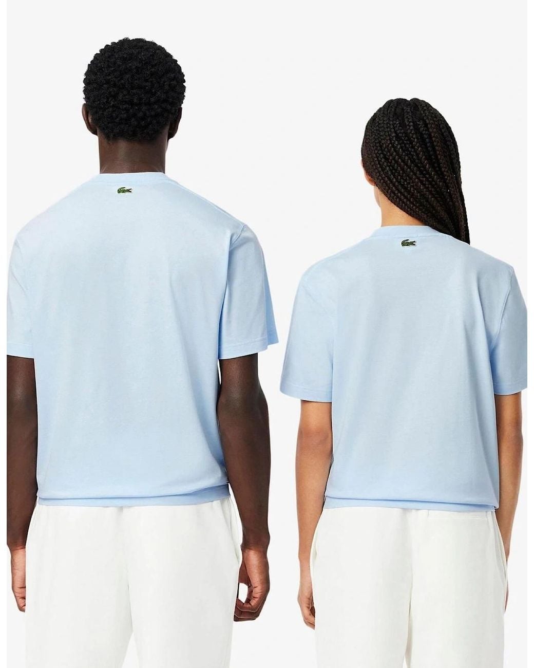 Lacoste Blue Print Cotton T Shirt for men