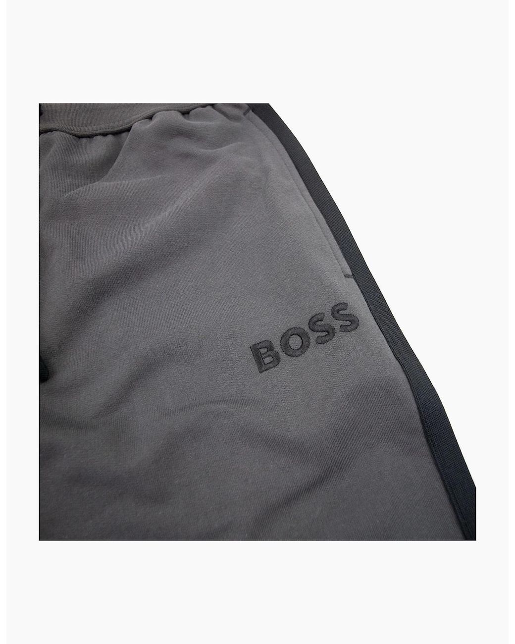 Boss Gray Heritage Side Stripe Pants Dark 022 for men