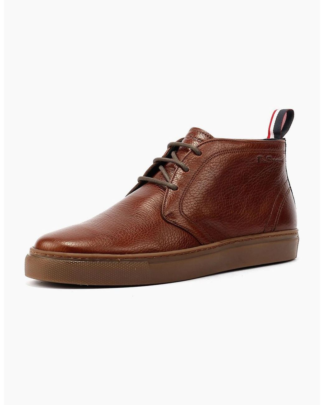 Ben Sherman Brown Parka Leather Boots for men