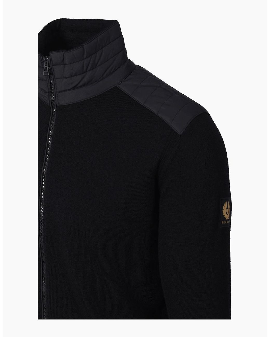 Belstaff Black Kelby Full Zip Knitwear for men