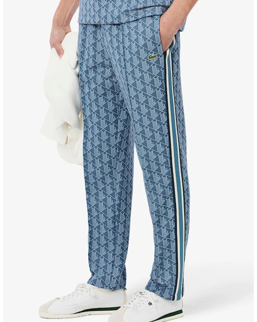 Lacoste Blue Paris Monogram Sweatpants for men