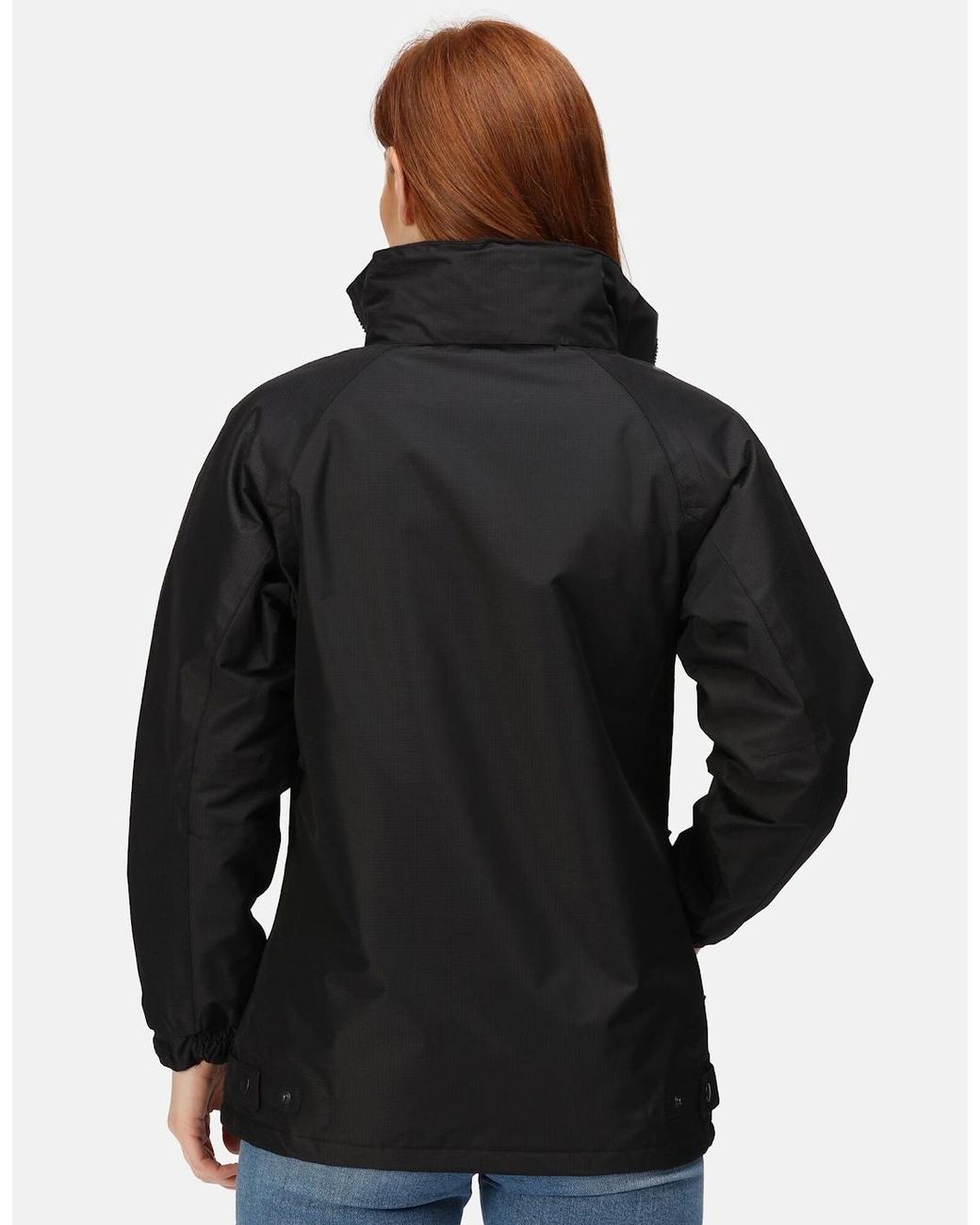 Regatta Black Ladies Waterproof Windproof Jacket (Fleece Lined)