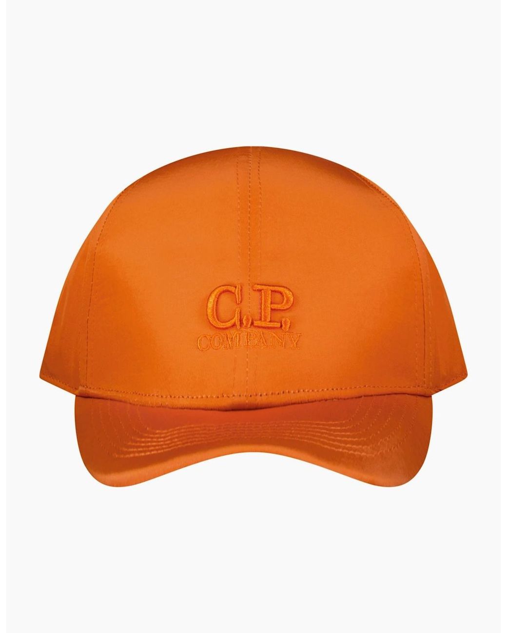 C P Company Orange Goggle Chrome-R Cap for men
