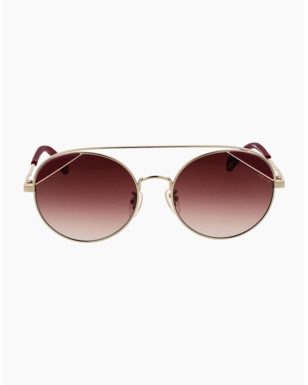 Police Brown Sunglasses Spla94 300Y 54