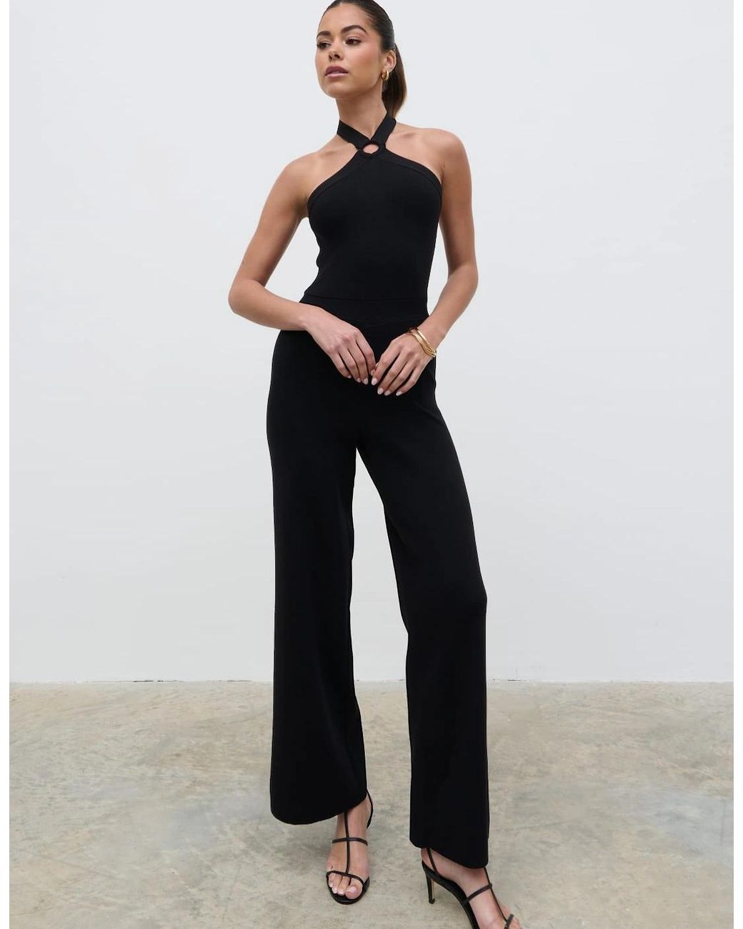 Pretty Lavish Blue Tori Knit Jumpsuit