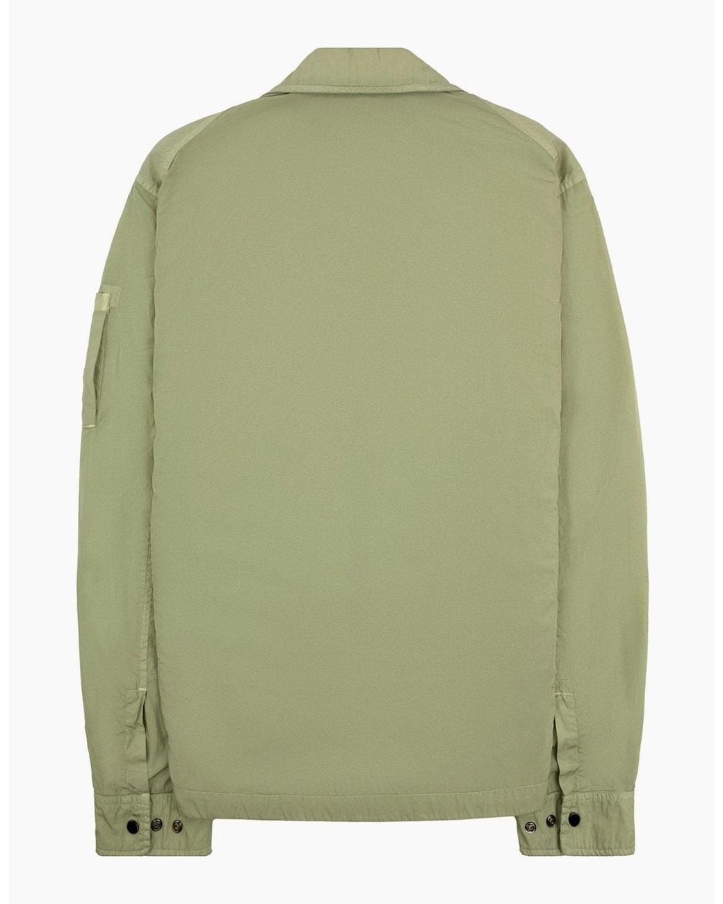 C P Company Green Chrome R Pocket Overshirt Moss 610 for men