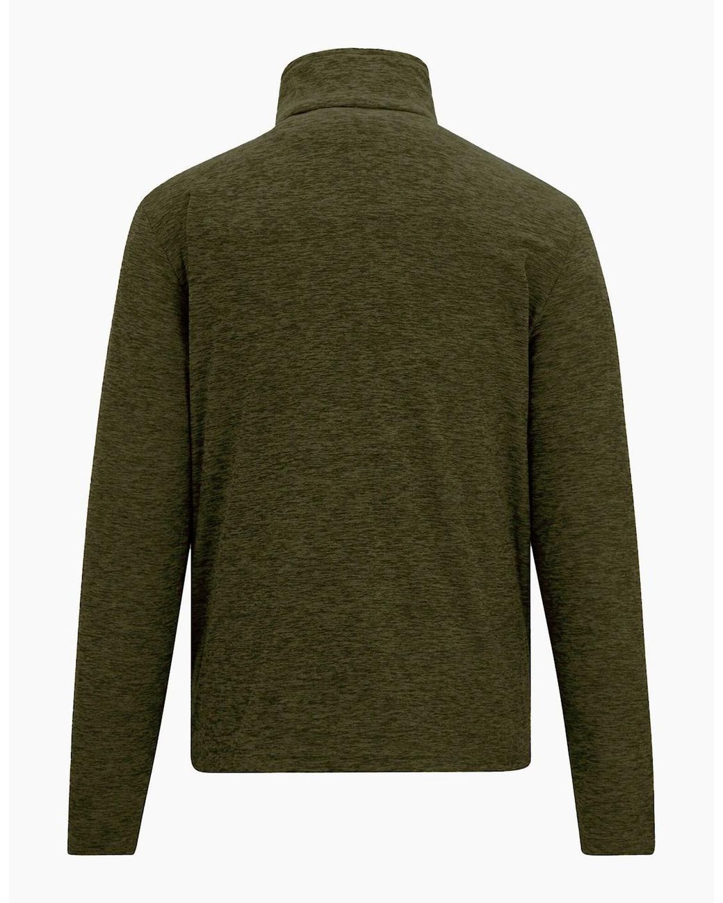 Regatta Green Thompson Marl Half Zip Fleece Jacket for men