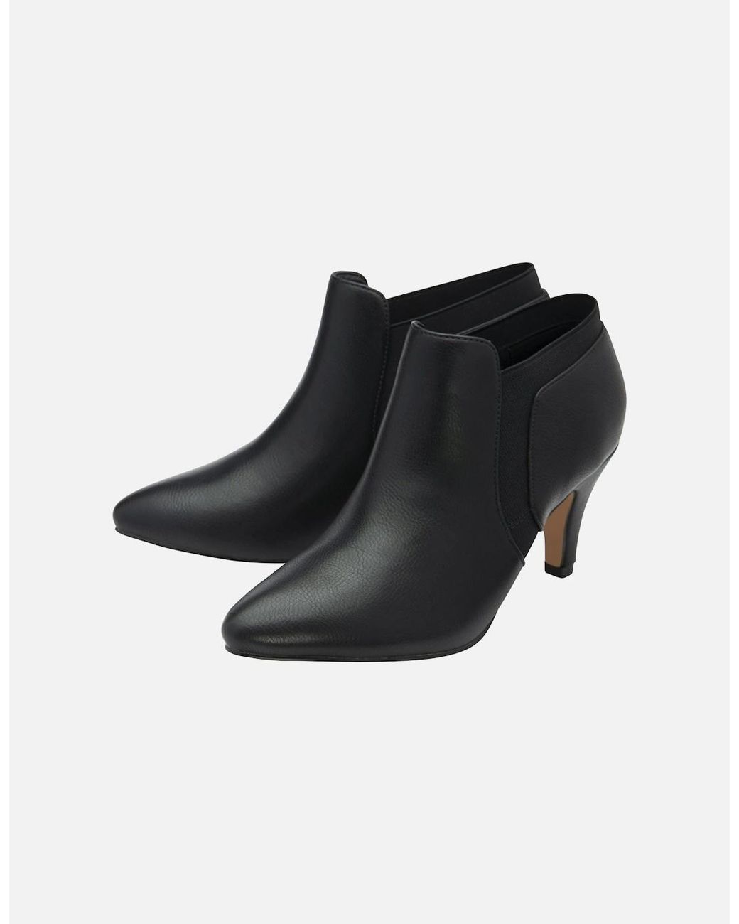 Lotus Black Kristina High Cut Court Shoes