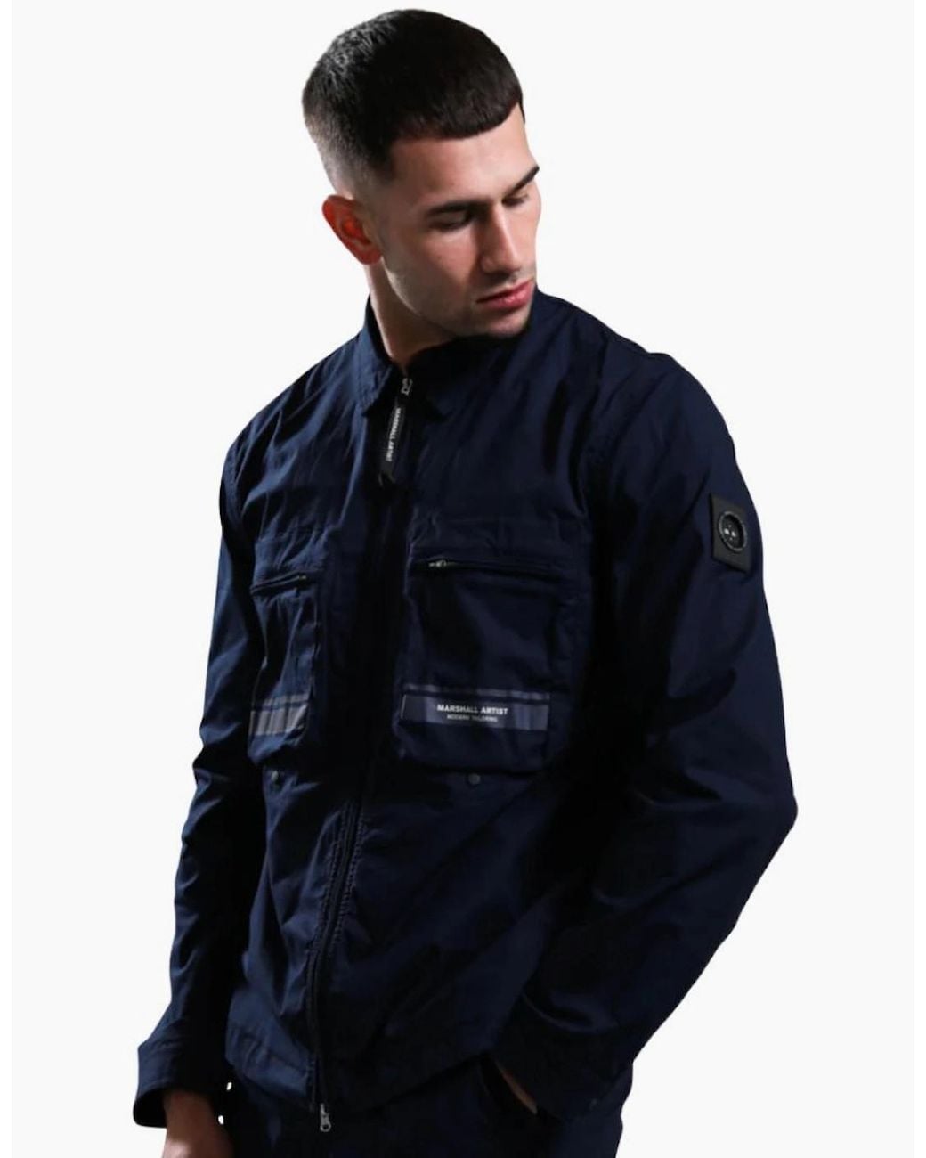 Marshall Artist Blue Seafield Overshirt