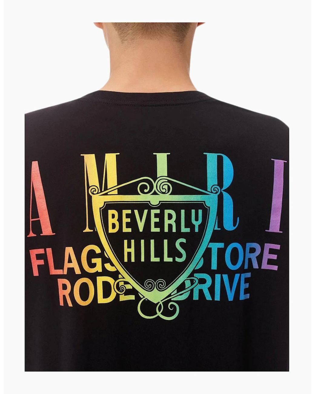 Amiri Black Xo Beverly Hills T-Shirt for men