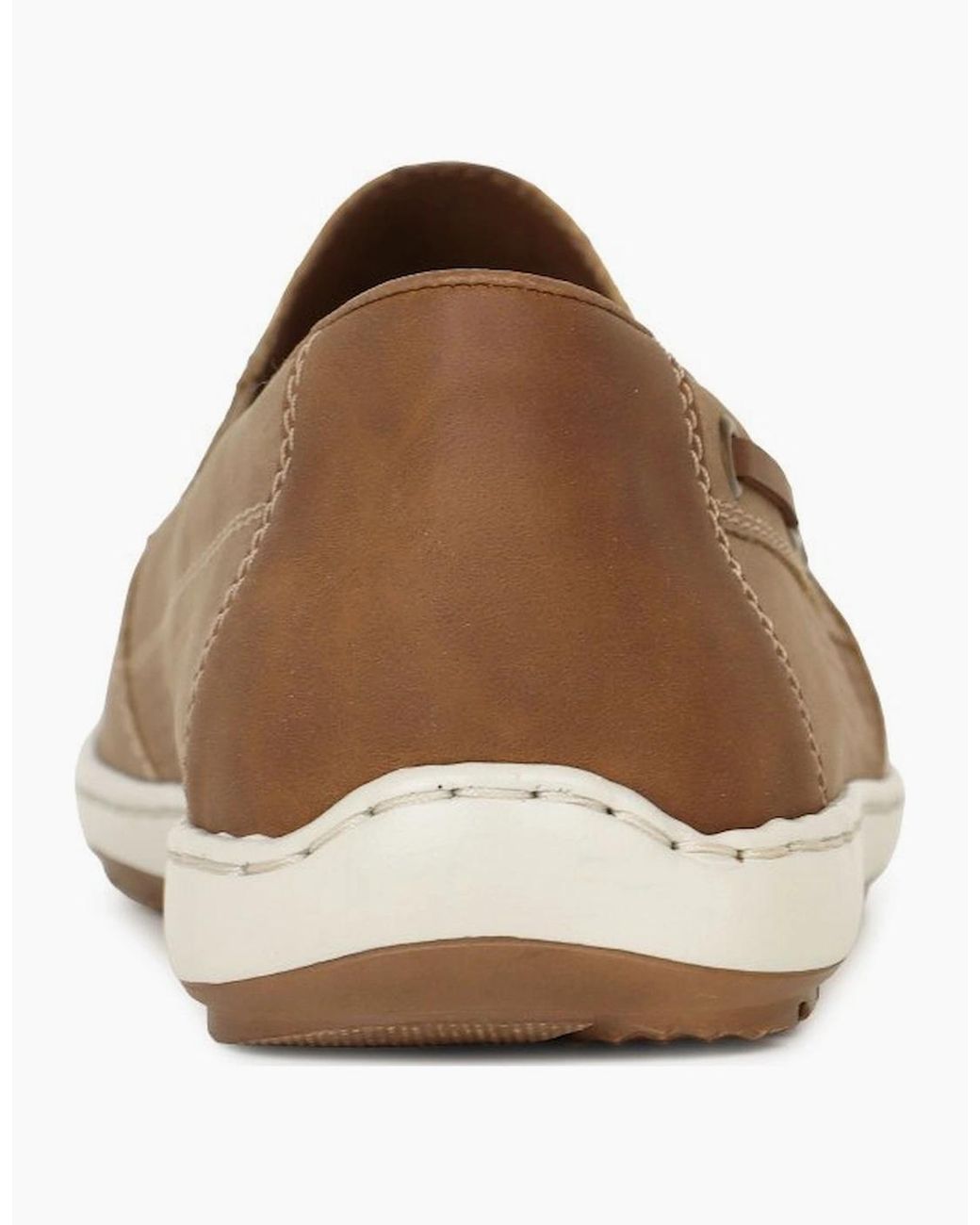 Rieker White Mariner Slip On Boat Shoes for men