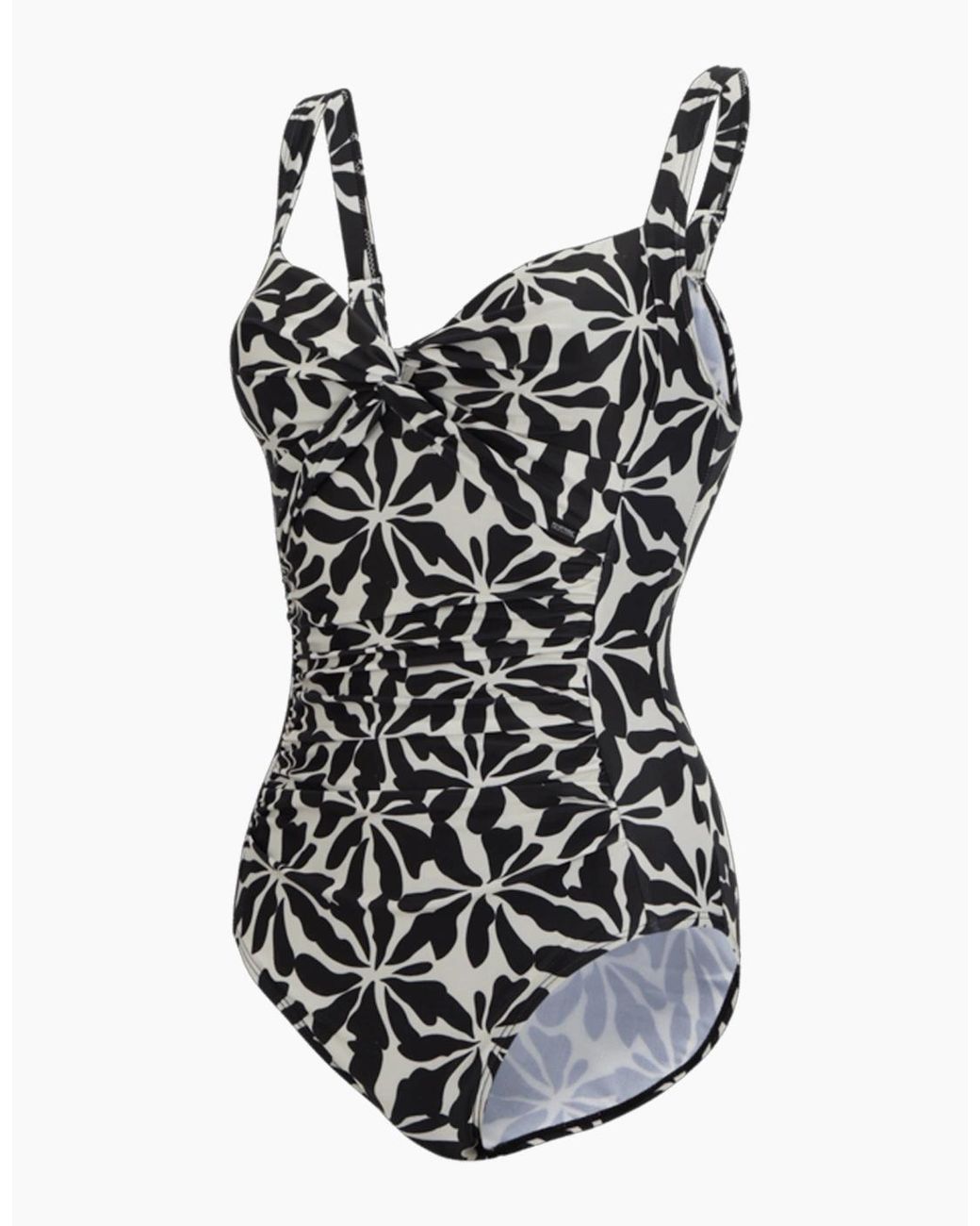 Regatta Black Ladies Sakari Abstract Floral Tummy Control One Piece Swimsuit