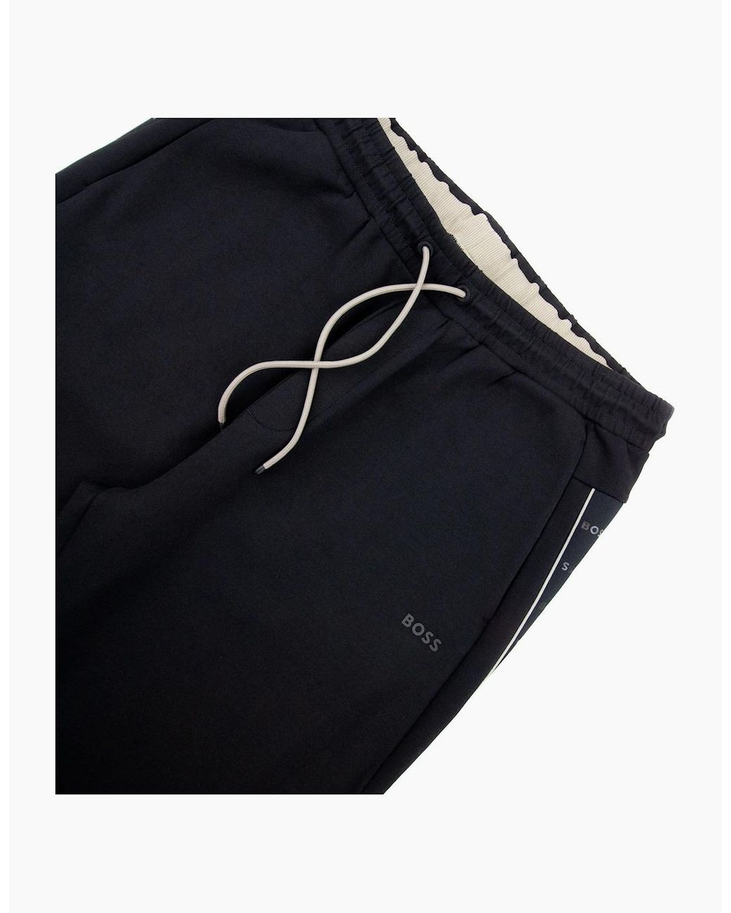 Boss Blue Hadiko 1 Tape Insert Logo Bottoms 001 for men