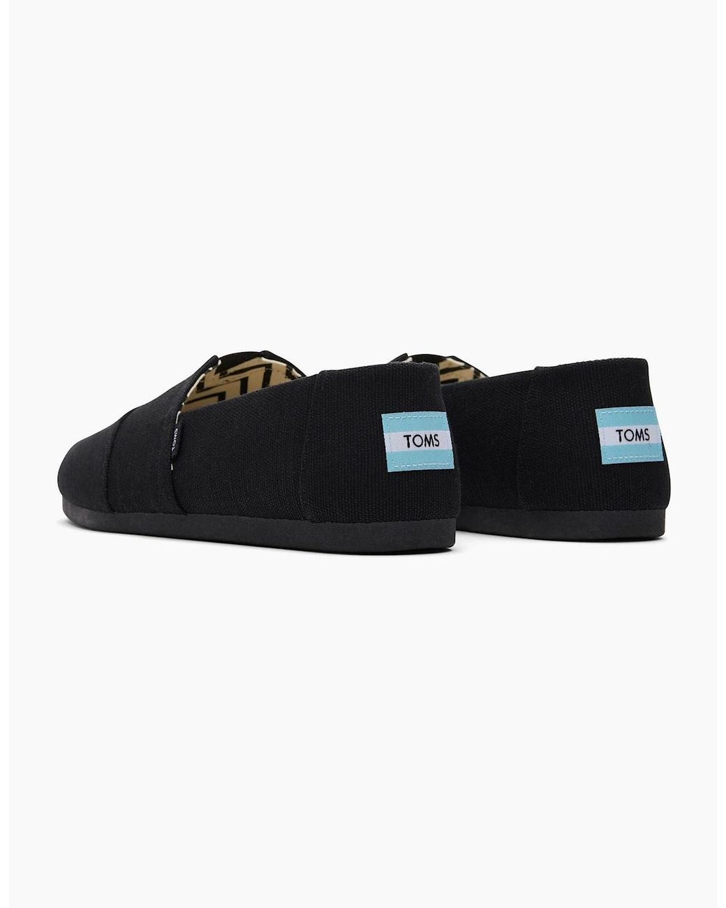 TOMS Black Alpargata Cotton Shoes for men