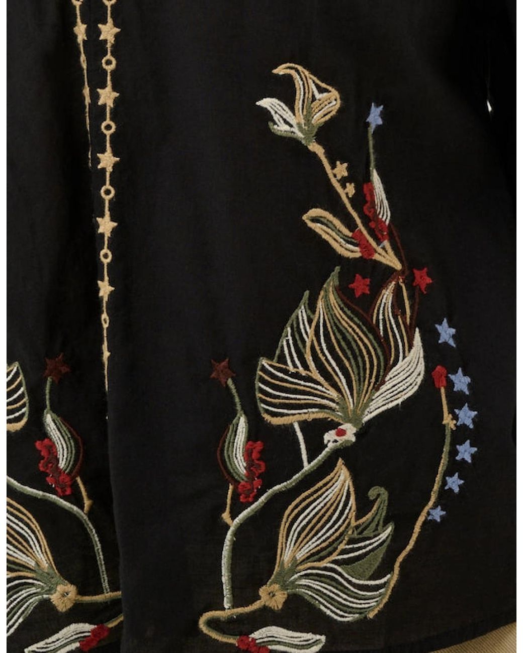 Cream Black Reno Blouse