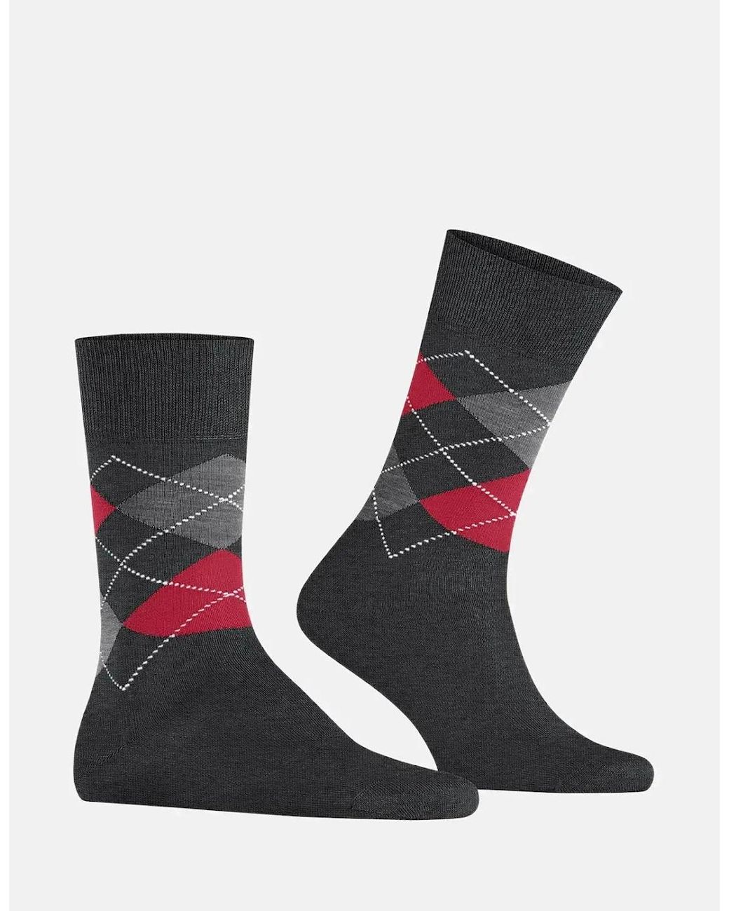 Burlington Black Manchester Socks Anthracite Melange