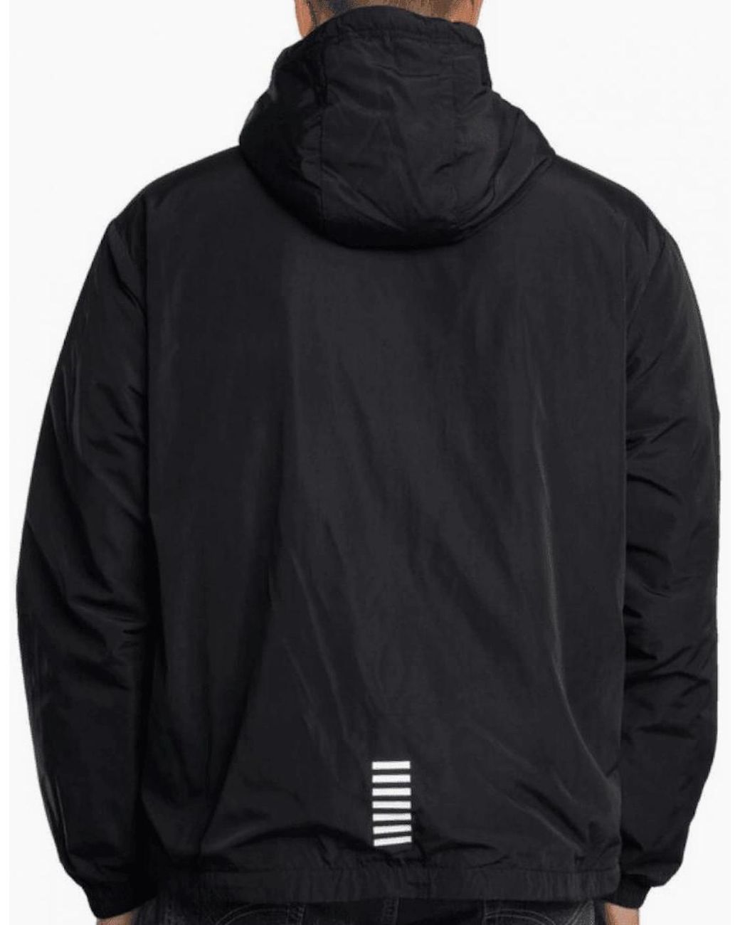 EA7 Blue Core Id Lightwieight Hooded Jacket for men