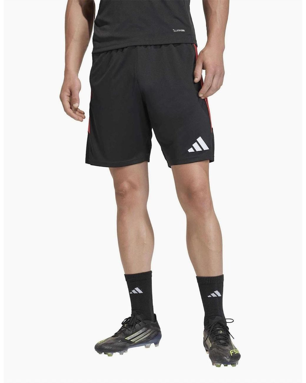 Adidas Black Tiro 26L Athletic Shorts With Elasticated Waistband for men