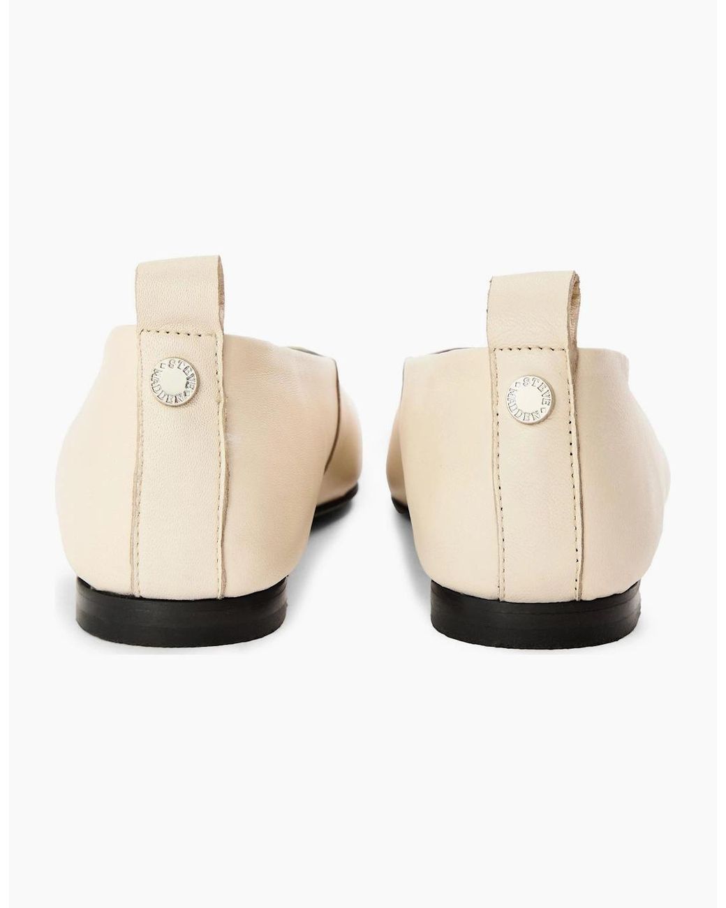 Steve Madden White Fosse Ballet Pumps